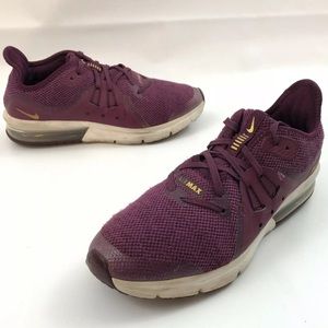 Nike Air Max Sequent 3 Size 5.5 Kids Girls 922884-600 Purple Pink Magenta Shoes